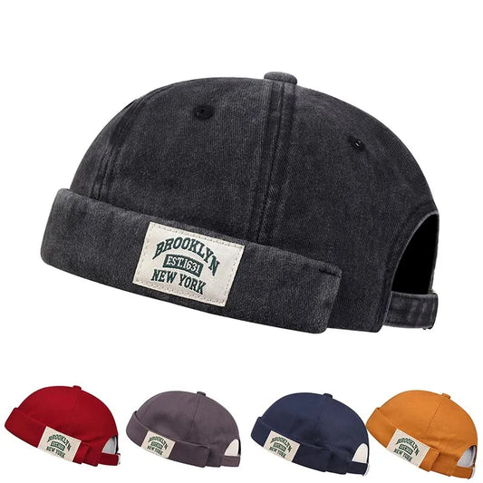 Brooklyn New York Hat: Autumn Fashion Beanies Caps, Cotton Adjustable Beanie Hats for Men and Women, Fashion Street Melon Caps, Unisex Style